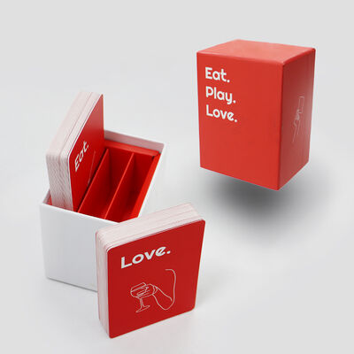 Je eigen ontwerp Drunken in love Kaartspel Factory Printed Playing Game Kaartspel Deck Aanpassing met rode doos en vouw