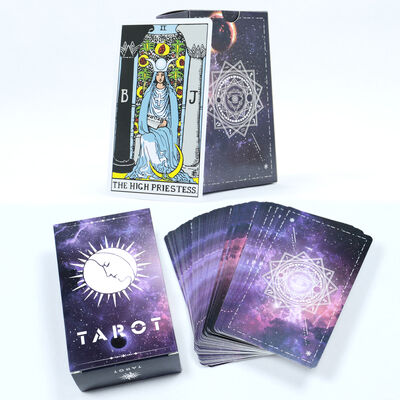 Guangzhou Yuhua Spelkaarten Printing Customized Tarot Card Deck met Boek Wholesale High Quality Paper Tarot