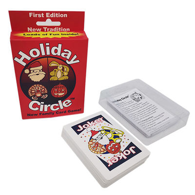 De Speelkaarten van de Kerstmisvakantie 57x87mm Beide Zij Volledige Gedrukte Kleuren